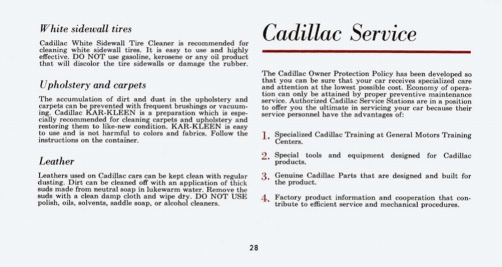 1960 Cadillac Eldorado Owners Manual Page 8